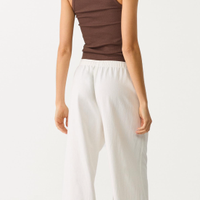 PANTALONI FLUIDI CON LINO