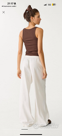 PANTALONI FLUIDI CON LINO