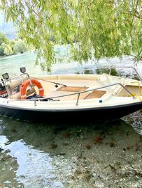 Barca 5M+carrello Bert+mot Yamaha OKrevisione Carr