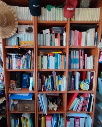 libreria color ciliegio 