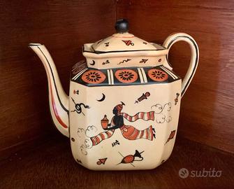 Caffettiera Art Déco ceramica decorata 1930/'40