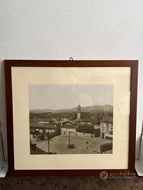 Quadro panorama città di Cantù - Ottocento