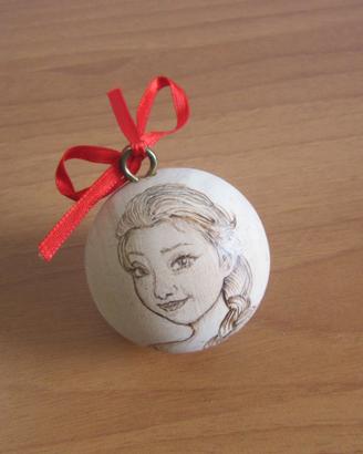 Pallina legno nataliza