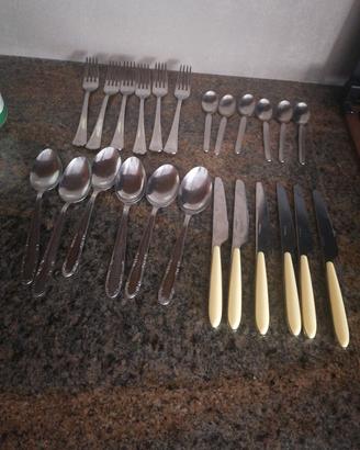 set di 24 posate acciaio inox