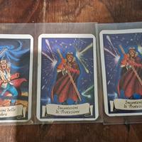 Tre carte gioco I maghi di Morcar Heroquest