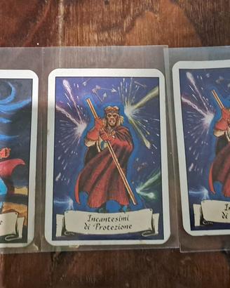 Tre carte gioco I maghi di Morcar Heroquest
