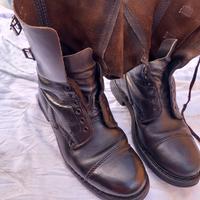 scarponi in vero cuoio da Fanteria.