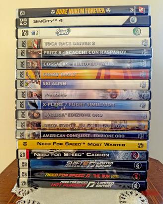 Collezione videogiochi per PC