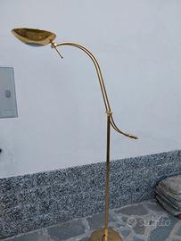 lampada stelo colore ottone alogena