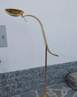lampada stelo colore ottone alogena