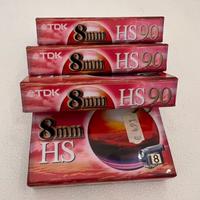 Lotto 4 cassette TDK 8 mm HS 90 - nuove sigillate