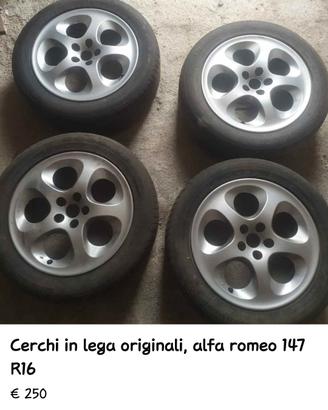 cerchi in lega originali alfa 147