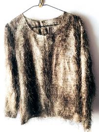 Blusa Seta frange-tessuto G.Armani -Sartoriale '90