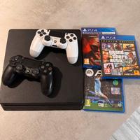 Ps4 slim + 2 joipad piu giochi