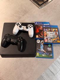 Ps4 slim + 2 joipad piu giochi