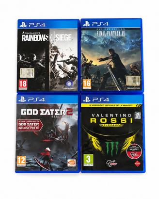 Lotto 4 Giochi PS4 Originali