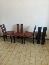 Sedie in pelle vintage 