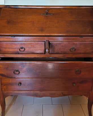 scrittoio a ribalta classico in legno 