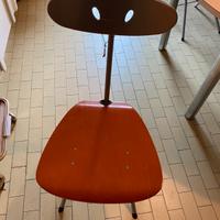 4 Sedie cucina acciaio e legno