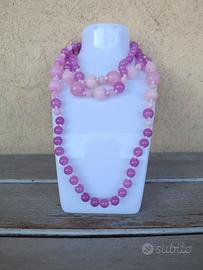 Collana rosa e fucsia molto attraente 