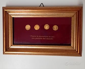 4 VECCHIE MONETE IN ORO PIÙ PICCOLE AL MONDO