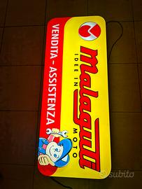 Insegna luminosa officina Malaguti