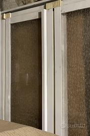 Box doccia a due ante frontali in plexiglass