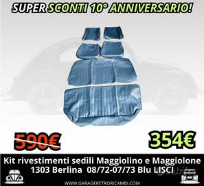 VW MAGGIOLINO MAGGIOLONE RIVESTIMENTI SEDILI BLU