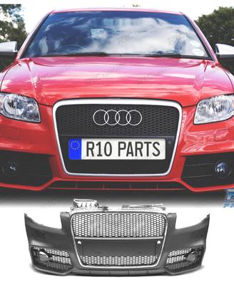 PARAURTI ANTERIORE AUDI A4 04-07 LOOK RS4 GRIGLIA 