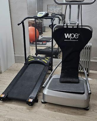 Pedana vibrante e tapis roulant magnetico