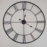 Orologio da parete in ferro battuto diametro 80 cm