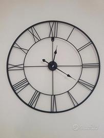 Orologio da parete in ferro battuto diametro 80 cm