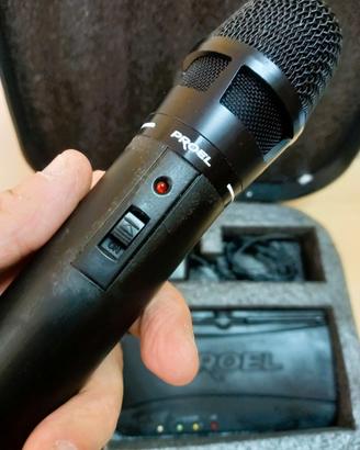 Proel sistema radiomicrofono con valigetta