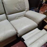 Divano 3 posti in pelle Chateau d'Ax