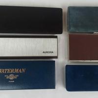 6 scatole vintage per penne stilografiche e biro