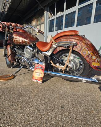 Scarico chicano style yamaha xvs 650 dragstar