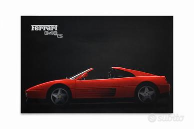 Poster originale Ferrari 348 ts – 1990 – 98x68 cm 