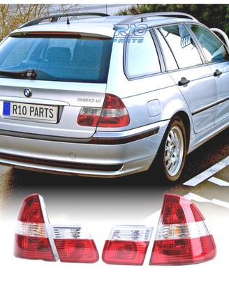 FANALI BMW SERIE 3 E46 98-05 ROSSO BIANCO