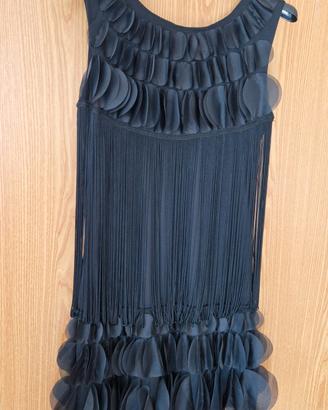Vestito stile Charleston nero donna/ragazza