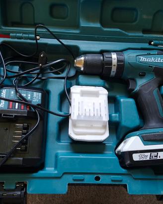 trapano a batteria+ carica batterie e compressore 