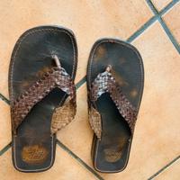 Sandali in pelle e  cuoio