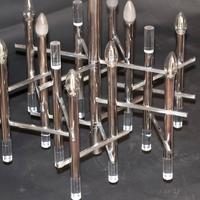 Lampadario vintage Gaetano Sciolari 1970 in cromo