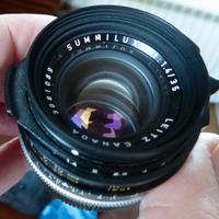 Obiettivo Leitz Summilux 35 mm f 1.4 con paraluce