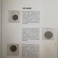 monete repubblica di San Marino 