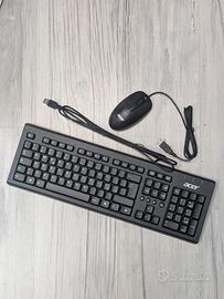 tastiera + mouse ACER nuovi