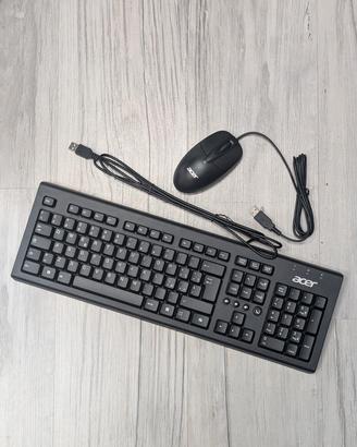 tastiera + mouse ACER nuovi