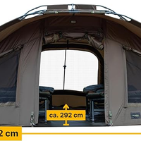 Tenda carpfishing da 3 posti e 1/2