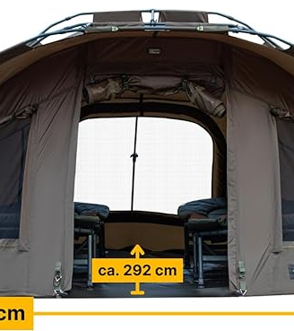 Tenda carpfishing da 3 posti e 1/2
