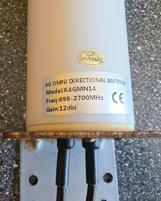 Kit Antenna 4G LTE Kaser K4GMN14 + palo da 25 cm