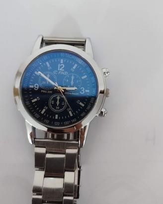 Orologio da uomo con quadrante blu
